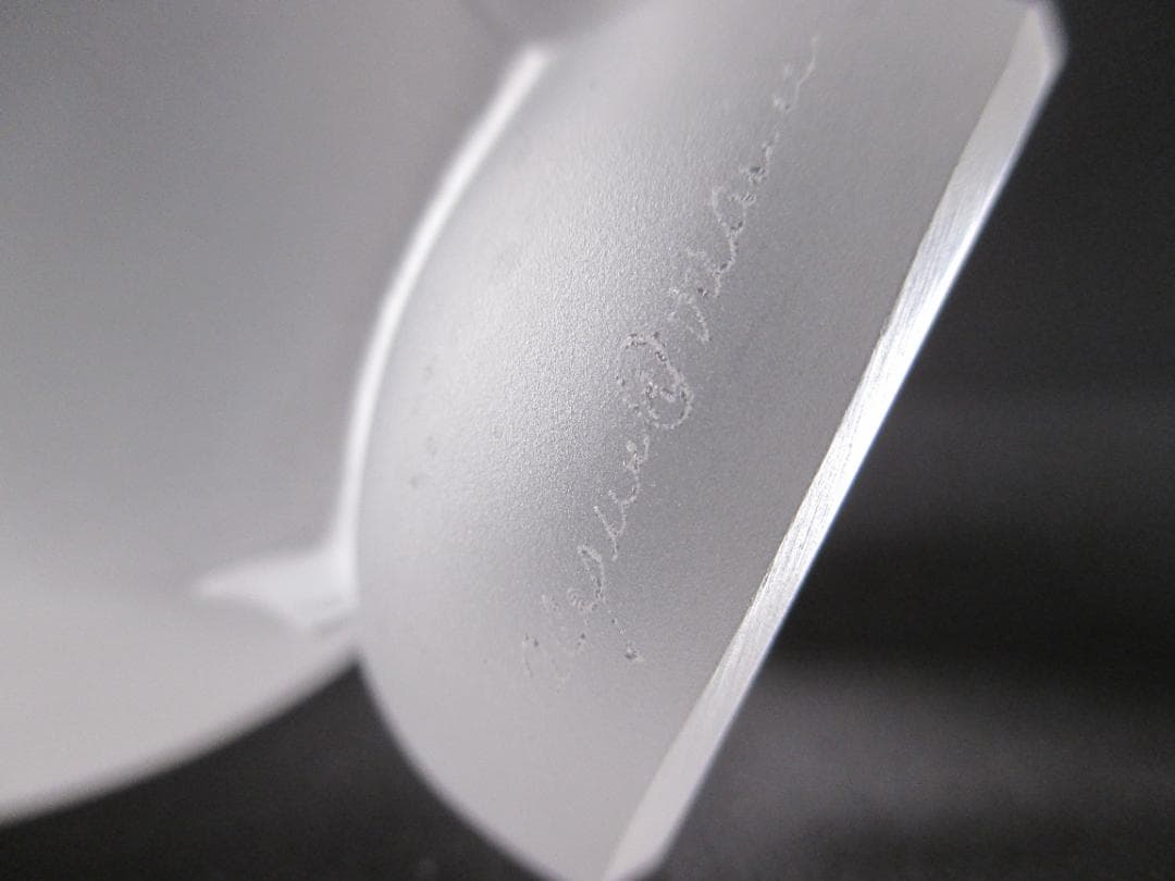 LALIQUE　ラリック　クリスタル　ペーパーウェイト　置物　雀　スズメ