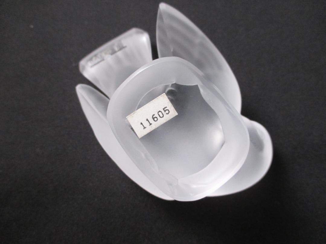 LALIQUE　ラリック　クリスタル　ペーパーウェイト　置物　雀　スズメ