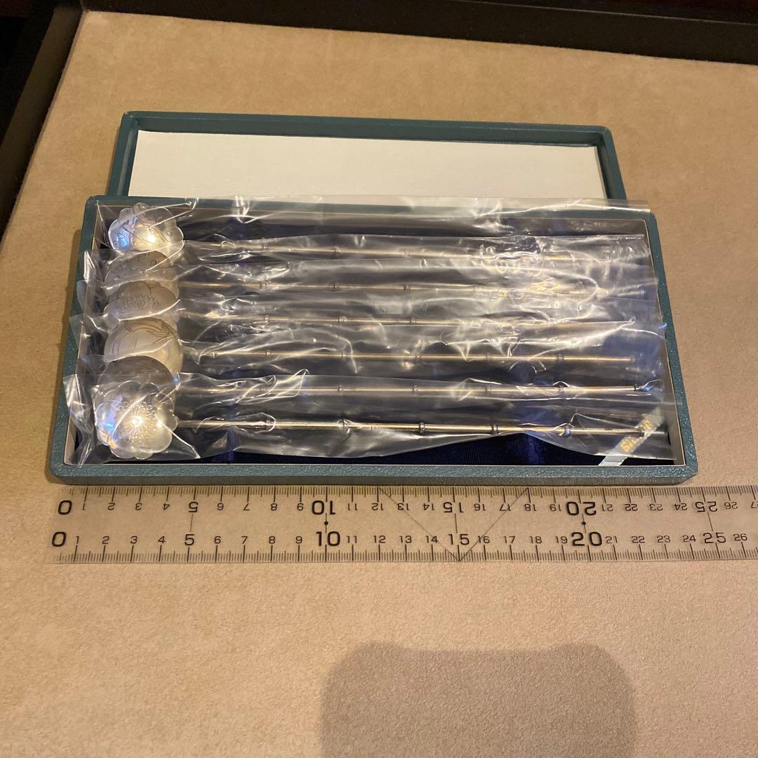 マドラー　スプーン　ストロー　silver 刻印　銀製　銀製品　銀食器