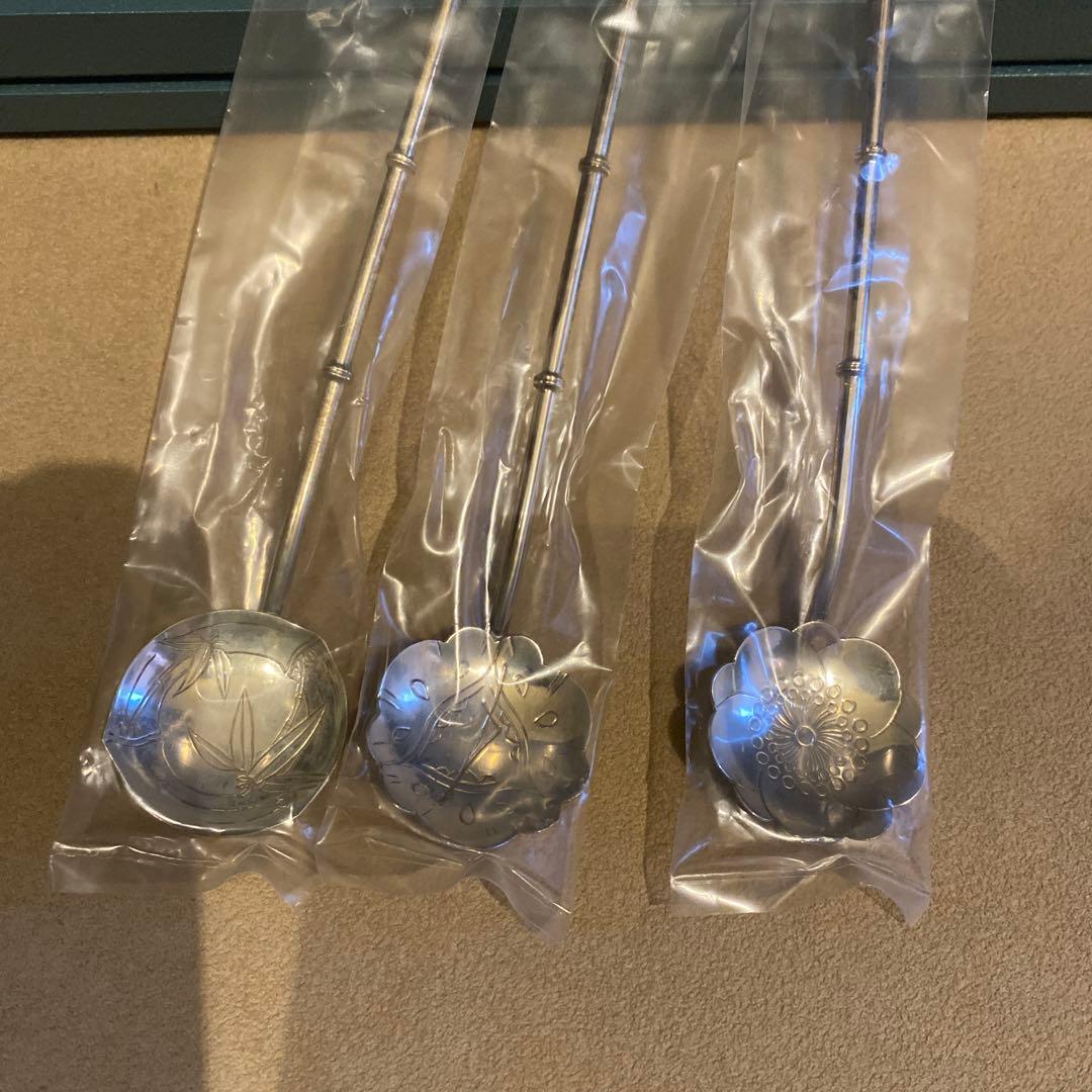 マドラー　スプーン　ストロー　silver 刻印　銀製　銀製品　銀食器
