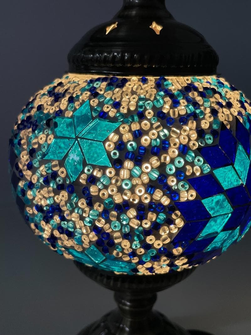 モザイクガラス テーブルランプ 卓上 LEDライト 照明器具 インテリア