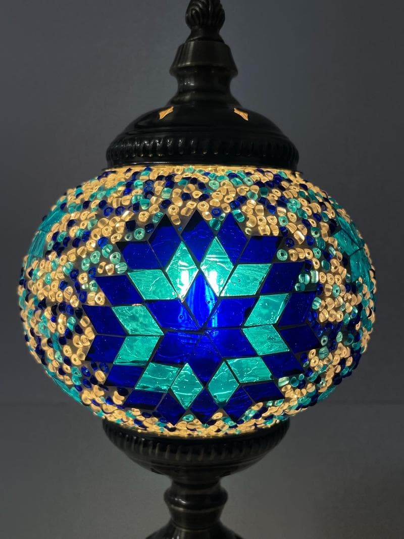 モザイクガラス テーブルランプ 卓上 LEDライト 照明器具 インテリア