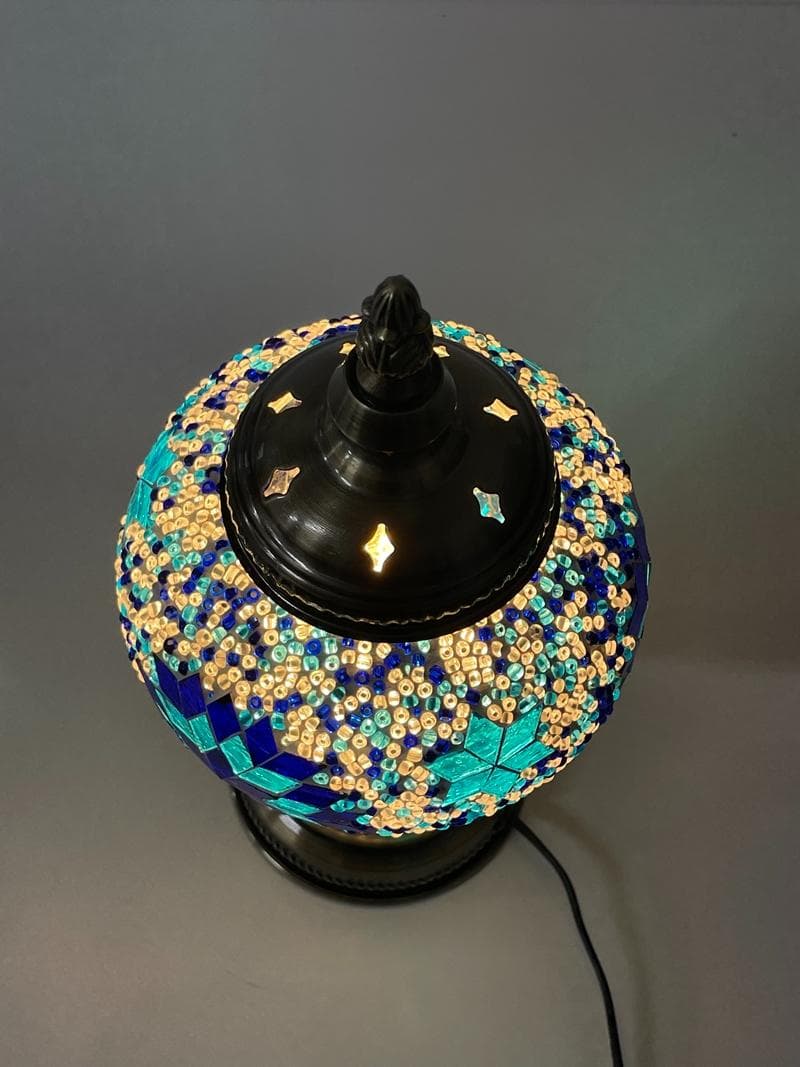 モザイクガラス テーブルランプ 卓上 LEDライト 照明器具 インテリア