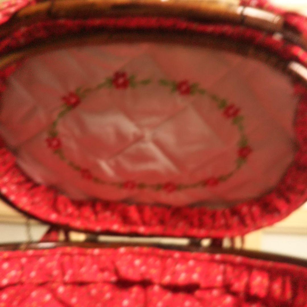 大きなバスケット☆かご☆蓋付☆2ハンドル