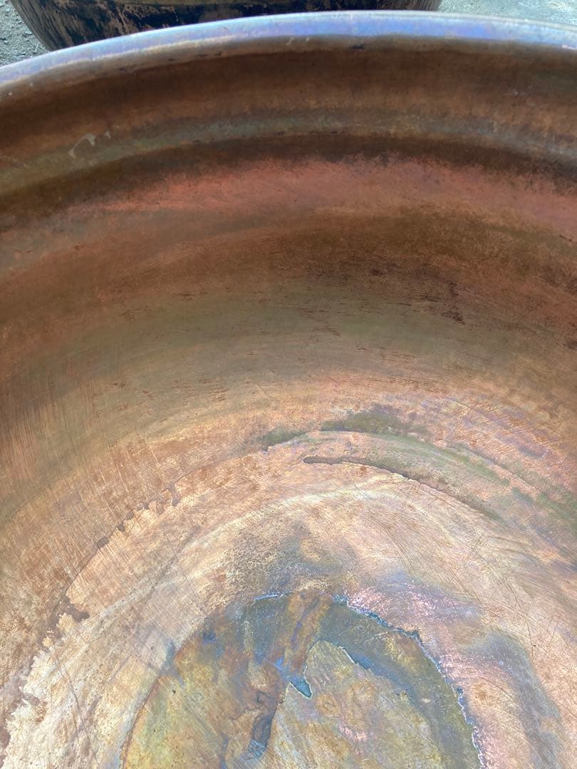 ★⭐︎業務用銅鍋 直径66cm 坊主鍋 ボーズ鍋 昭和レトロ④