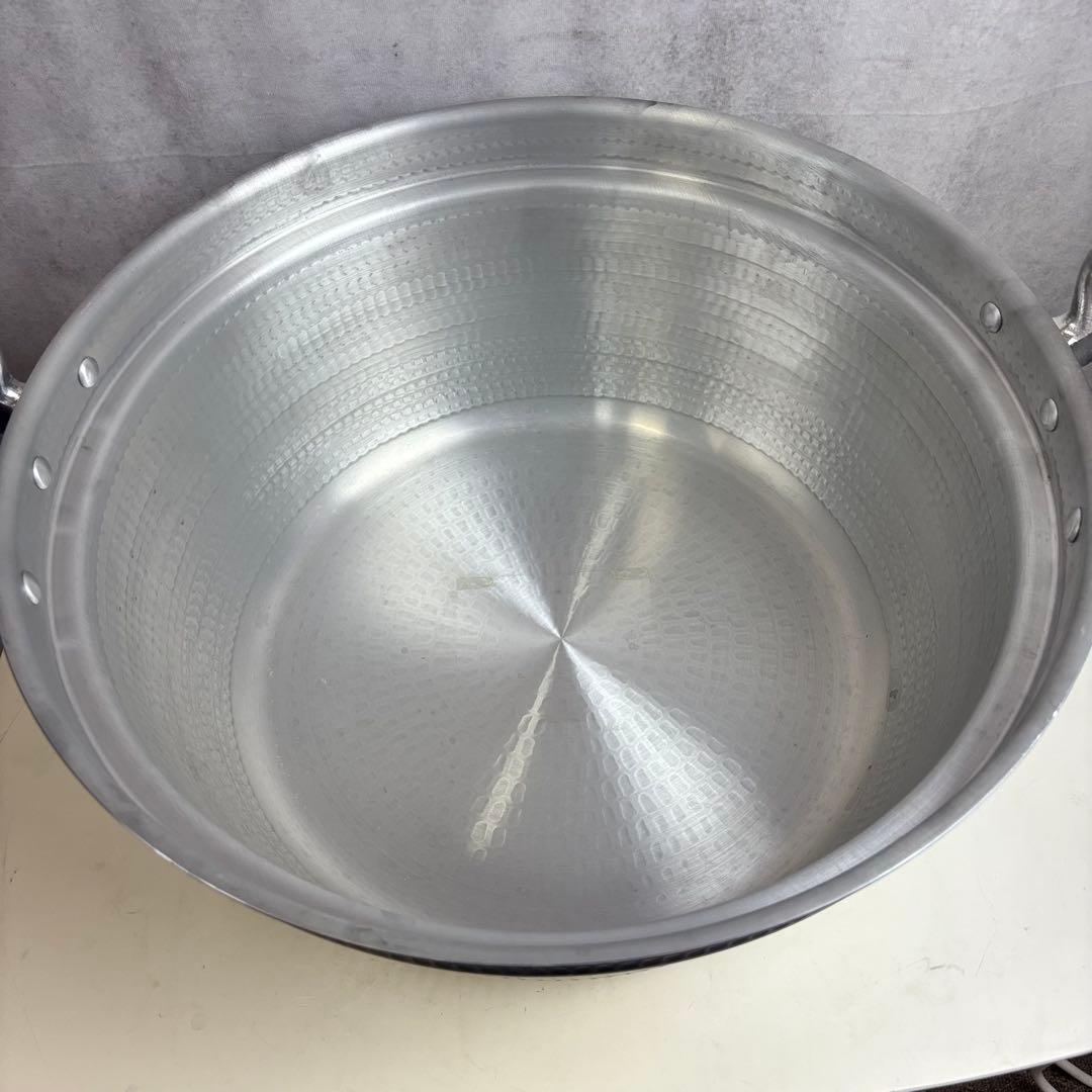 アルミ製 打出し 料理鍋 両手鍋 大型 48cm 33L アカオアルミ 未使用