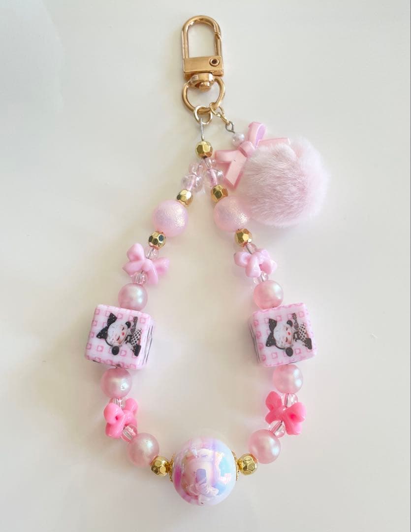 スカルパンダ　ビーズストラップ