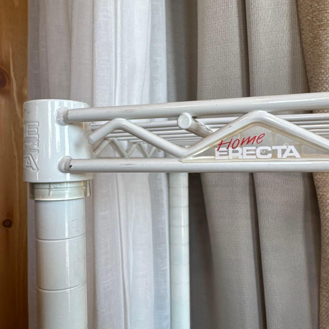 【Hiro】 ERECTA スチールラック 3段 ホワイト