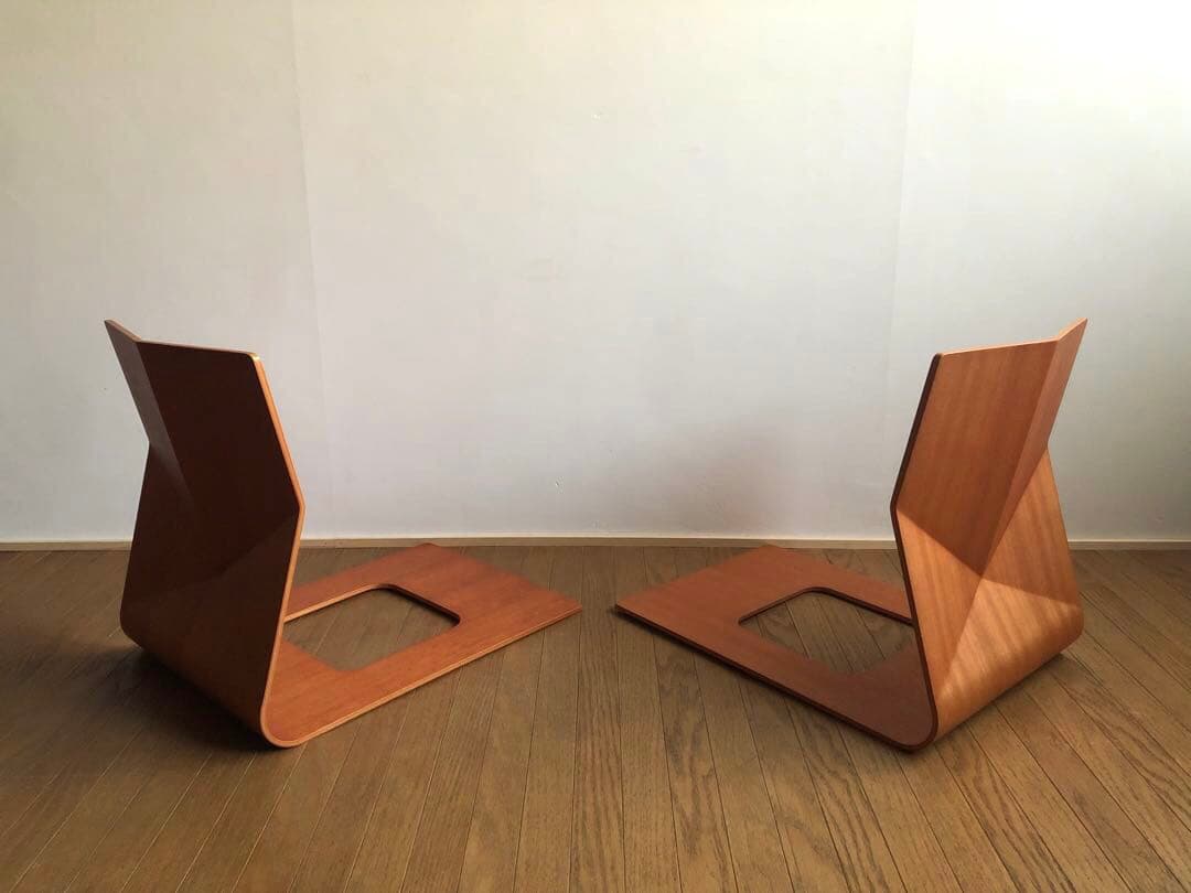 天童木工 プライウッド 座椅子 2脚セット 民芸 ジャパニーズモダン 古民家