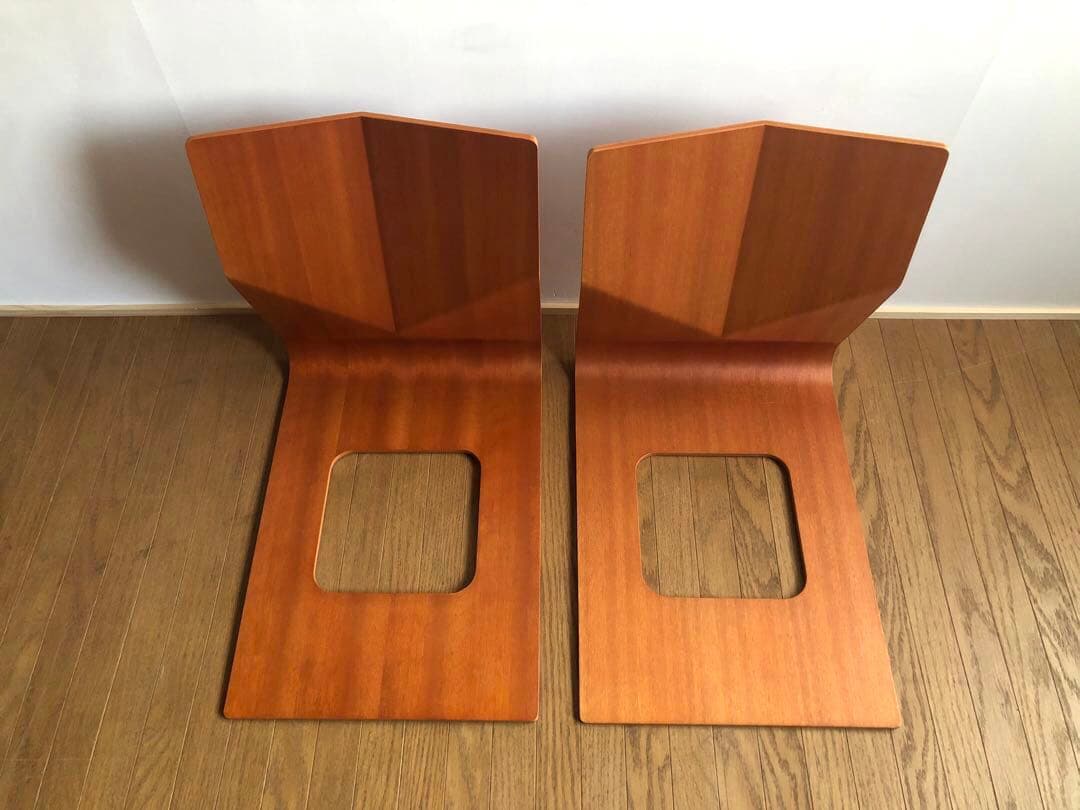 天童木工 プライウッド 座椅子 2脚セット 民芸 ジャパニーズモダン 古民家