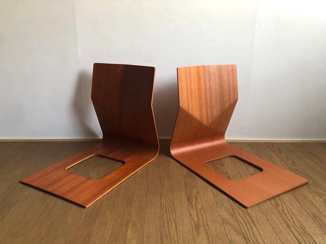 天童木工 プライウッド 座椅子 2脚セット 民芸 ジャパニーズモダン 古民家