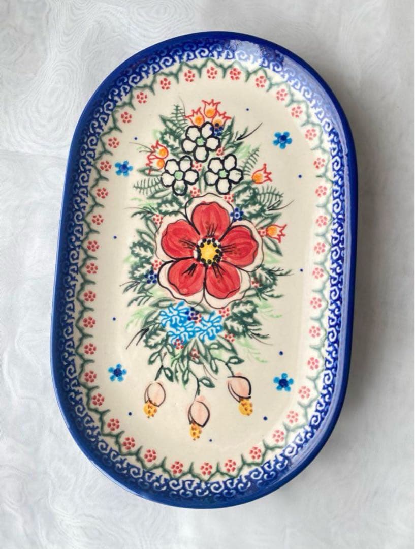 ポーリッシュポタリー ポーランド食器 大皿 オーバル皿 セット