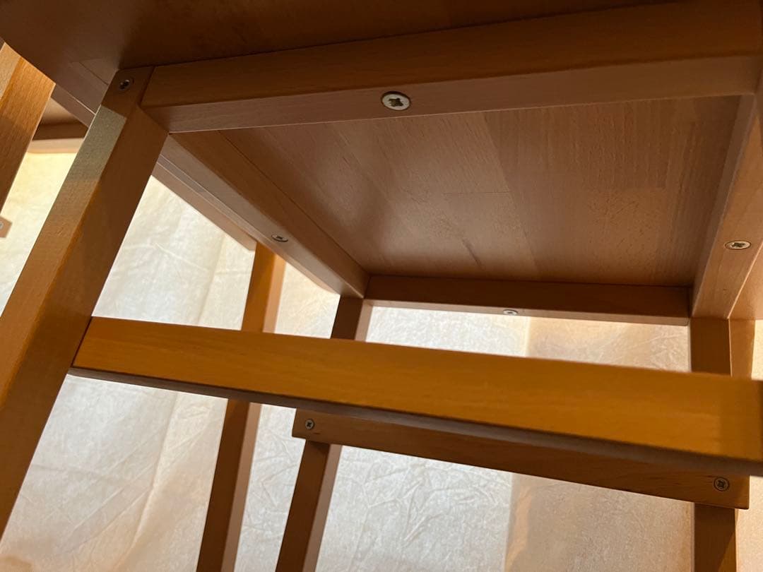 IKEA木製テーブル 3点セット