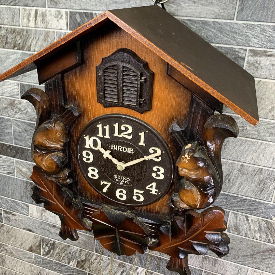 ビンテージ SEIKO BIRDIE 木製鳩時計 PB314B ハト時計 - メルカリ