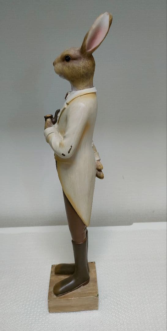 ウサギの 置物 カップル　　陶器製　ヴィンテージ