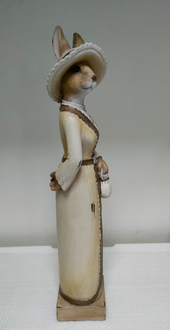 ウサギの 置物 カップル　　陶器製　ヴィンテージ