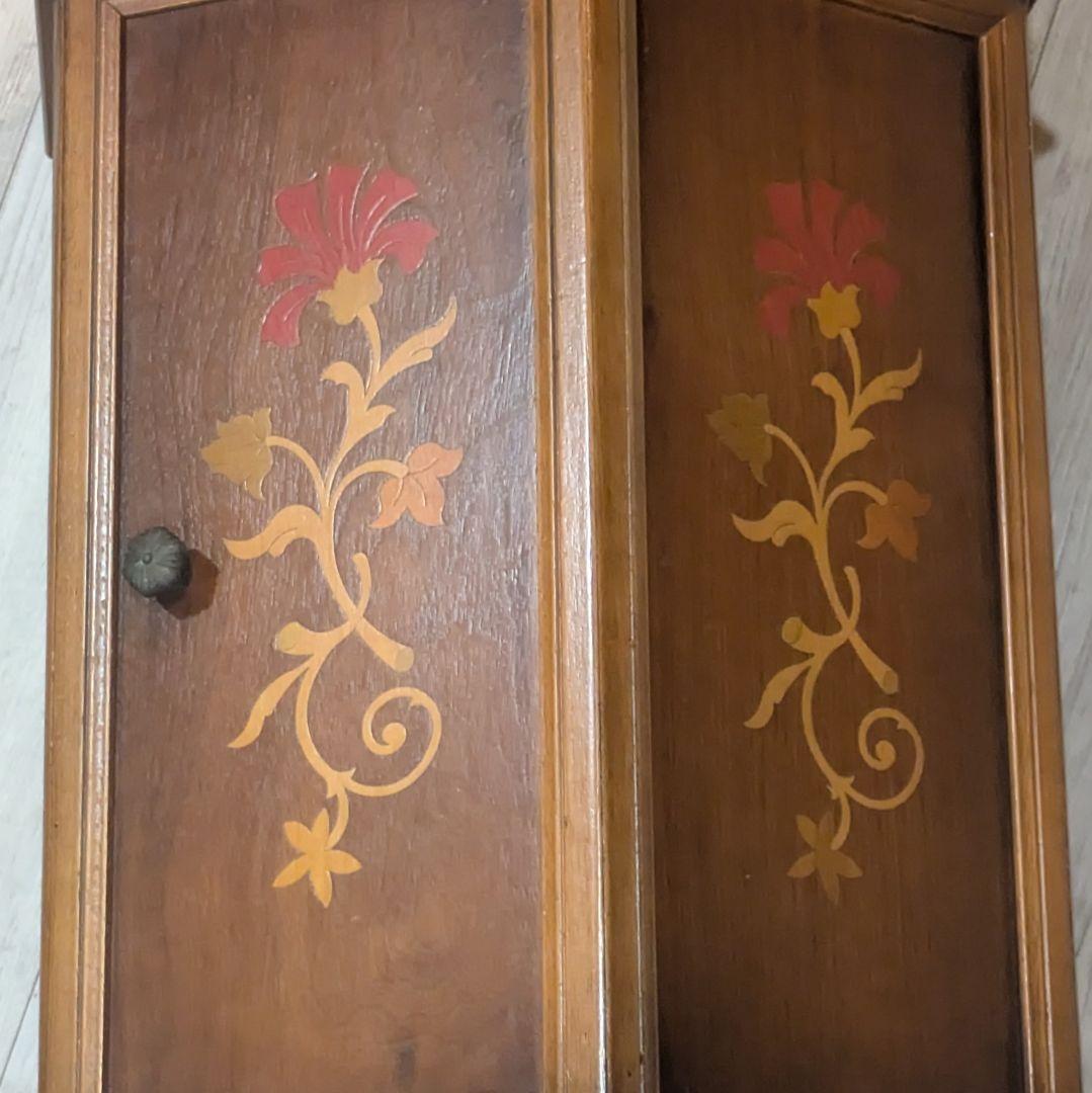 イタリア製 アンティーク調 六角 コンソールテーブル 飾り台 象嵌