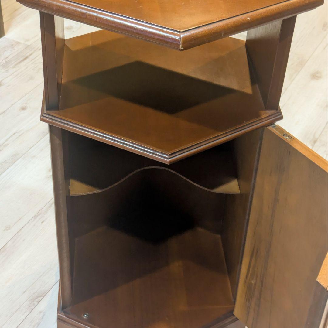 イタリア製 アンティーク調 六角 コンソールテーブル 飾り台 象嵌