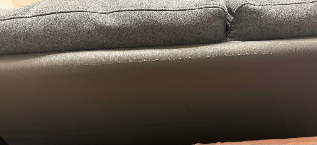 ニトリ　グレー　コーナー　カウチソファ