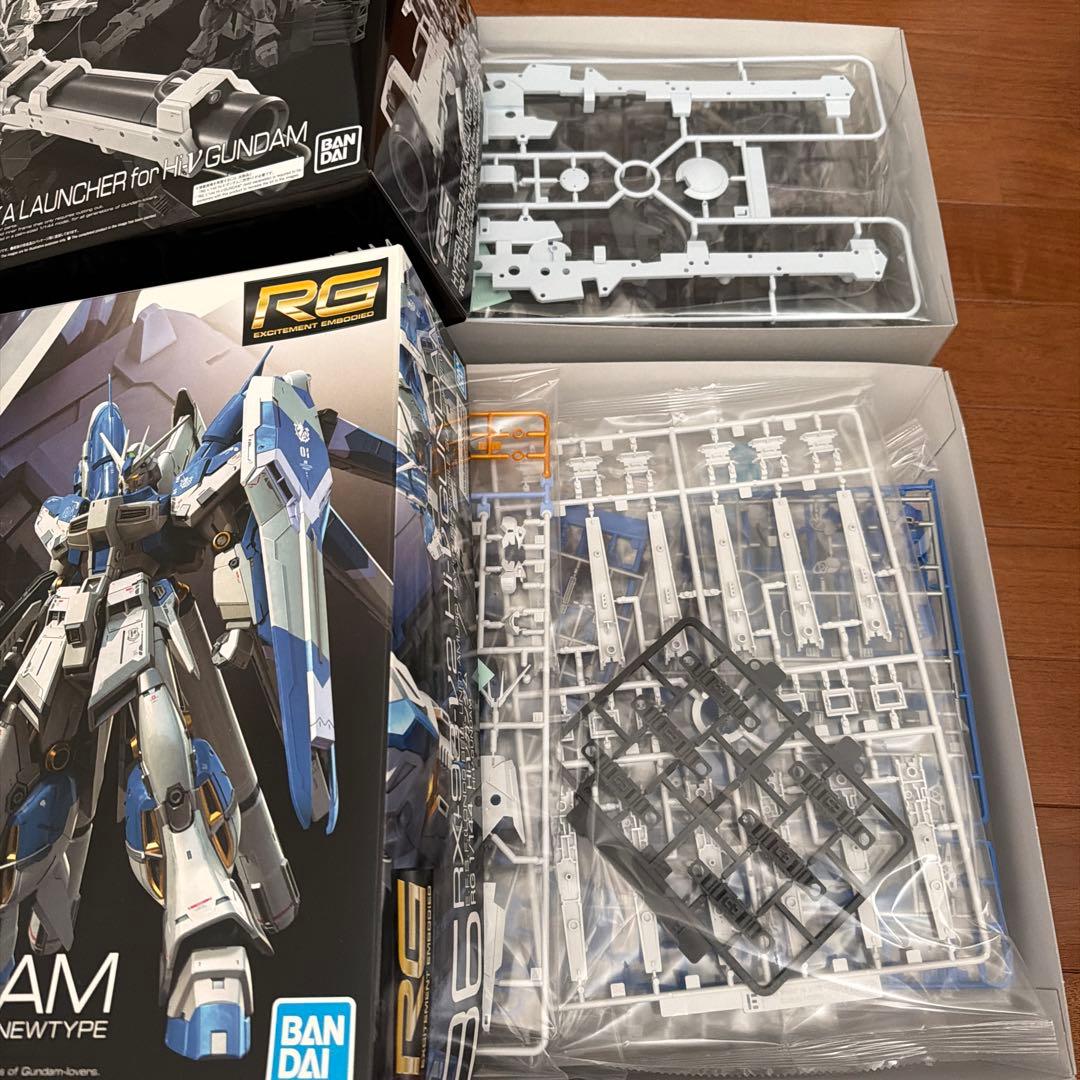 ガンプラ RG RX-93-V2 Hi-V Gundam & Launcher