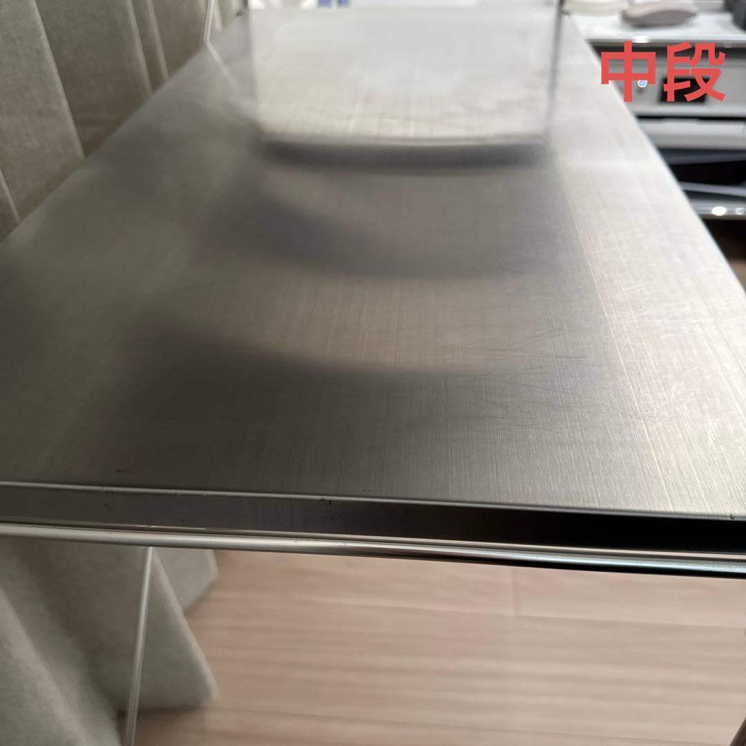 無印良品　ステンレスユニットシェルフ・ステンレス棚セット・ワイド