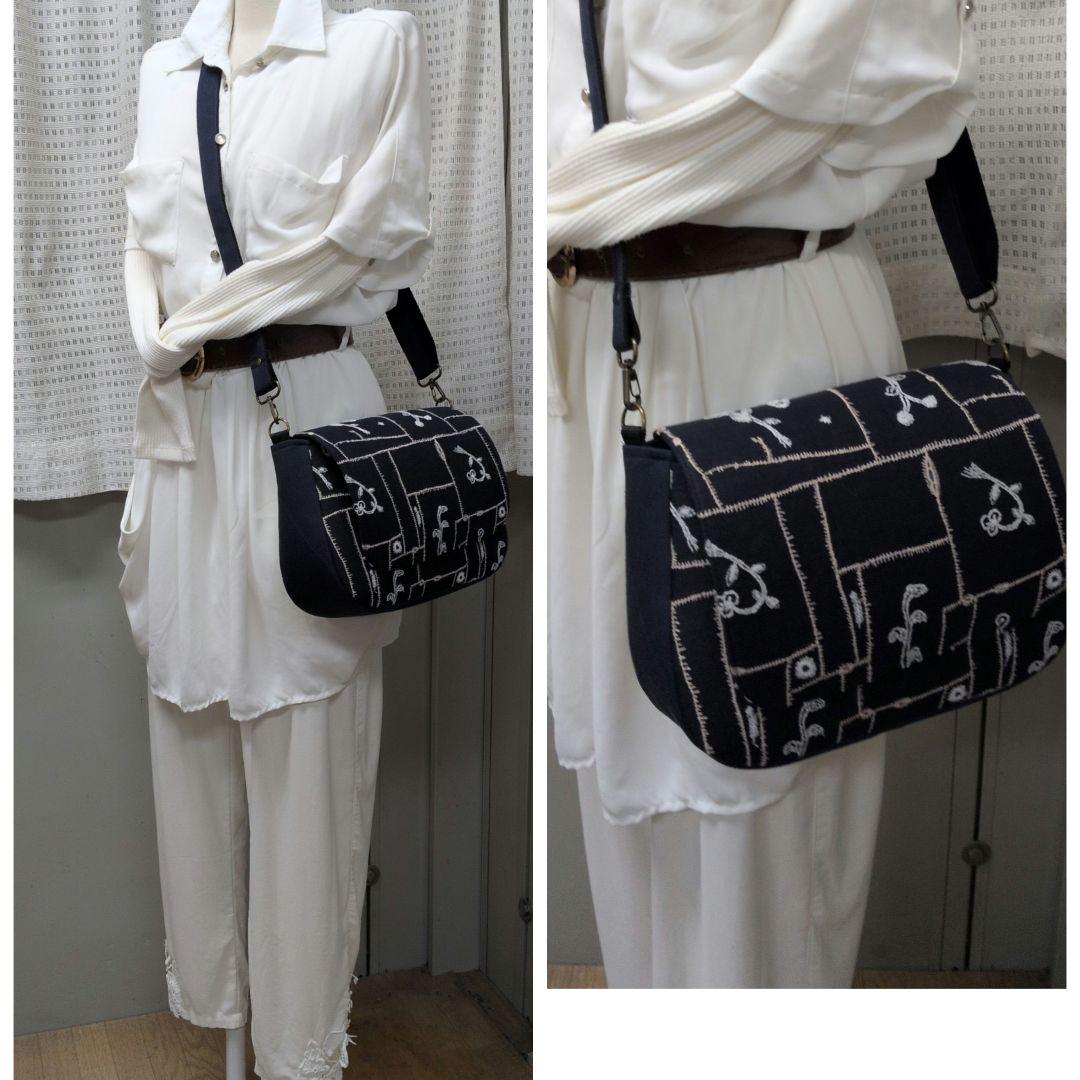 ミナペルホネン　ハンドメイド　バッグ　ショルダーバッグ