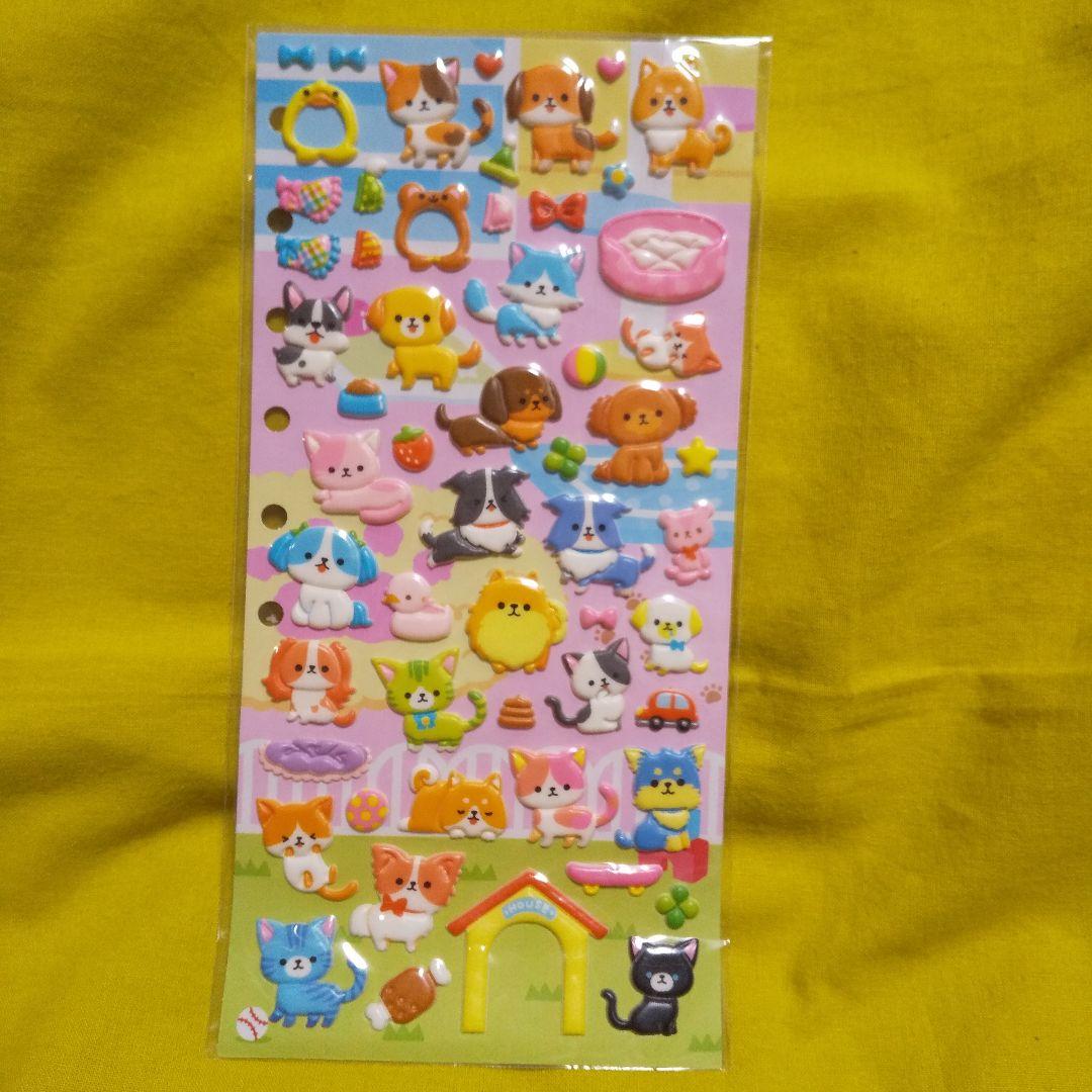 平成レトロシール 動物柄（ネコ・イヌ）スーパーもっちりシール - メルカリ