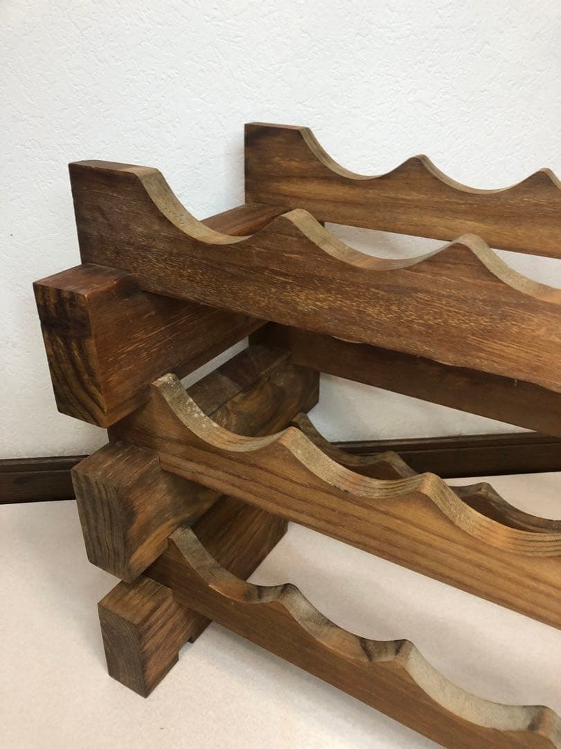 機能良 木製 ワインラックキット 12ボトル用 3段 送料無料