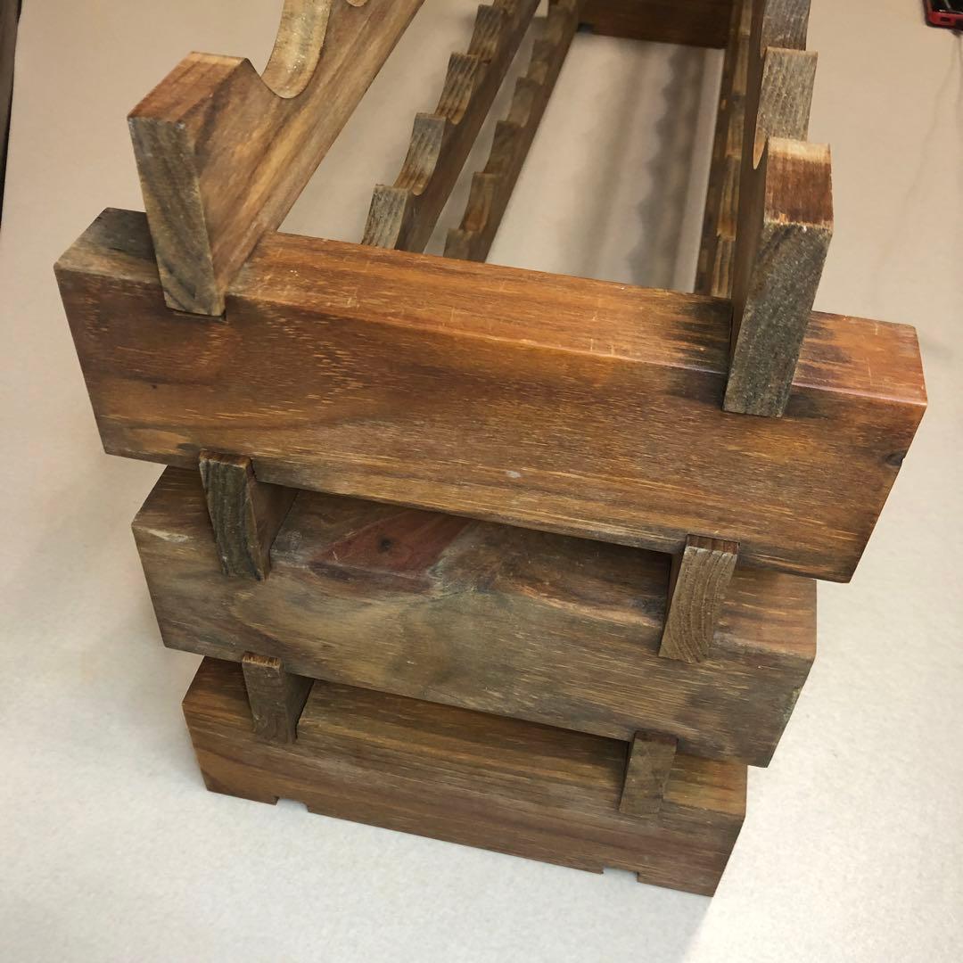 機能良 木製 ワインラックキット 12ボトル用 3段 送料無料