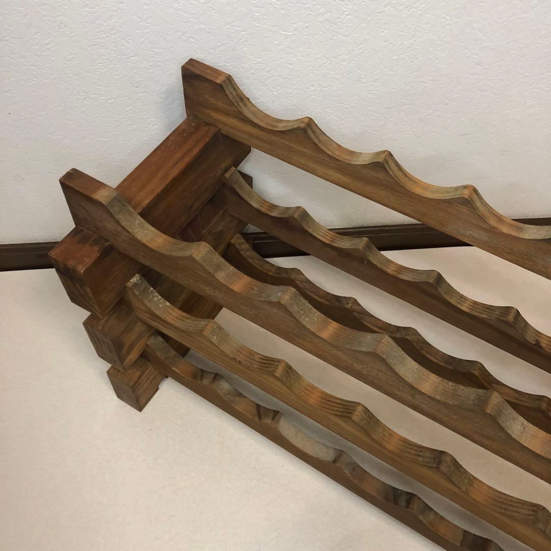 機能良 木製 ワインラックキット 12ボトル用 3段 送料無料