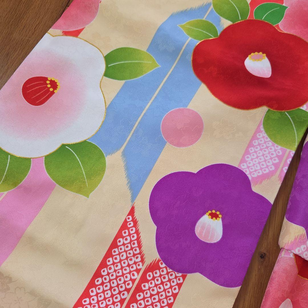 ★美品★七五三 着物セット 子供用 花柄【京都花ひめ】