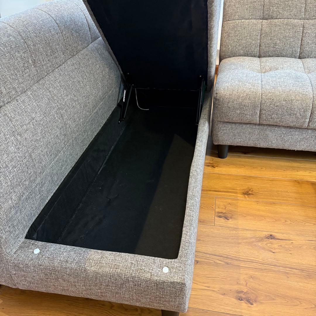 【ソファ①】ニトリ ソファ L字ソファ カウチソファ 収納