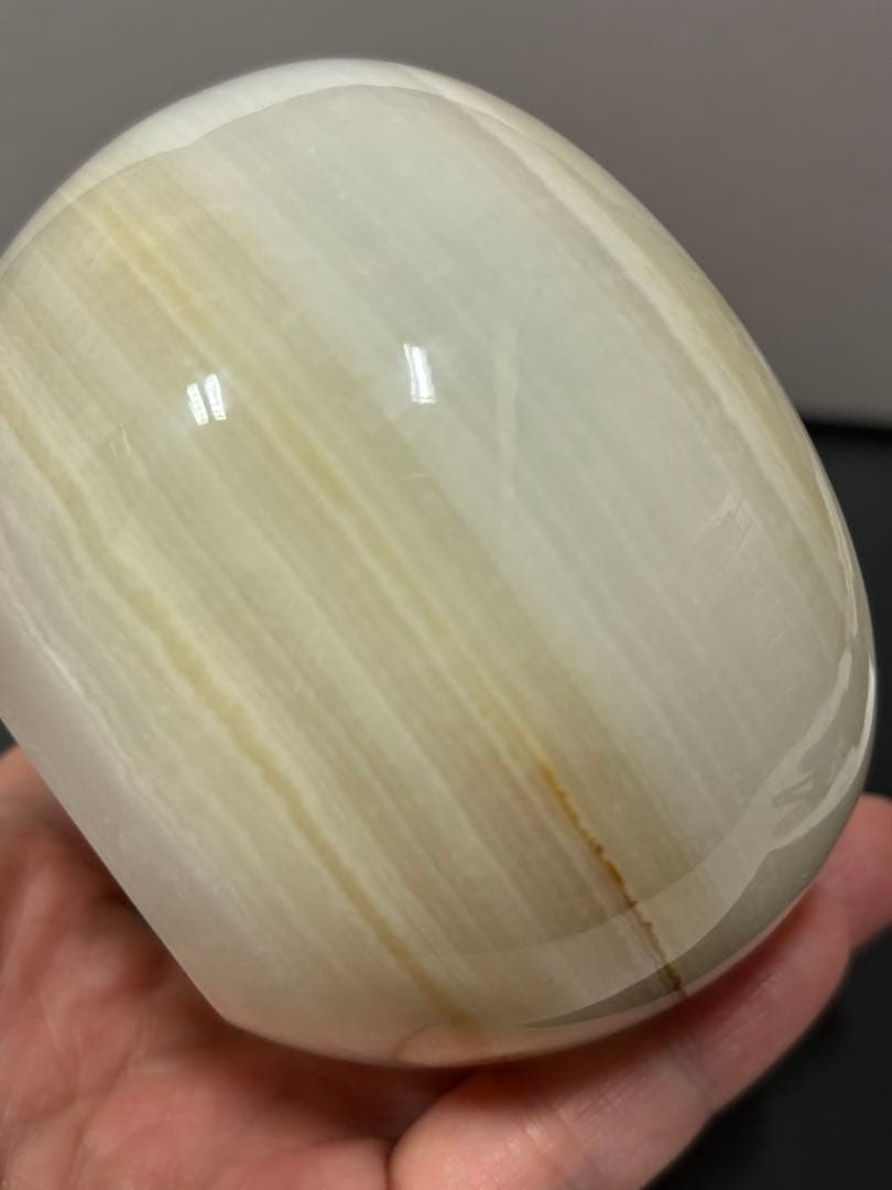 アフガンジェイド　蓋付き壺　630g 天然石の壺