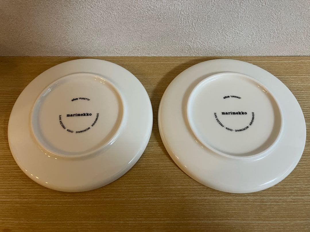マリメッコ ウニッコ & プケッティ プレート 13.5cm 2枚セット