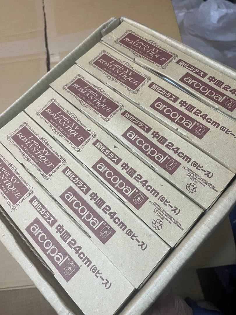 arcopal アルコパル　ルイ15 強化ガラス 中皿6枚×6箱