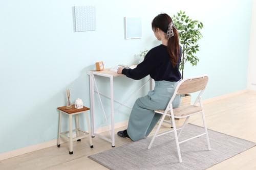 《新品・送料無料》フォールディングデスク　エスタ　ＷＨ