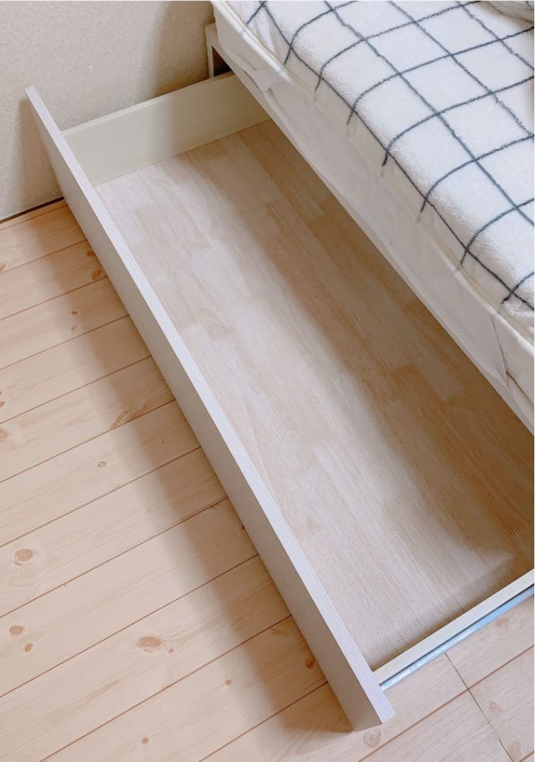 極美品⭐ホワイトウッド シングルベッド