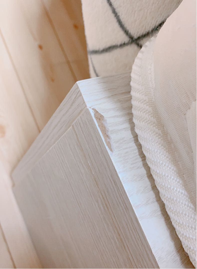 極美品⭐ホワイトウッド シングルベッド