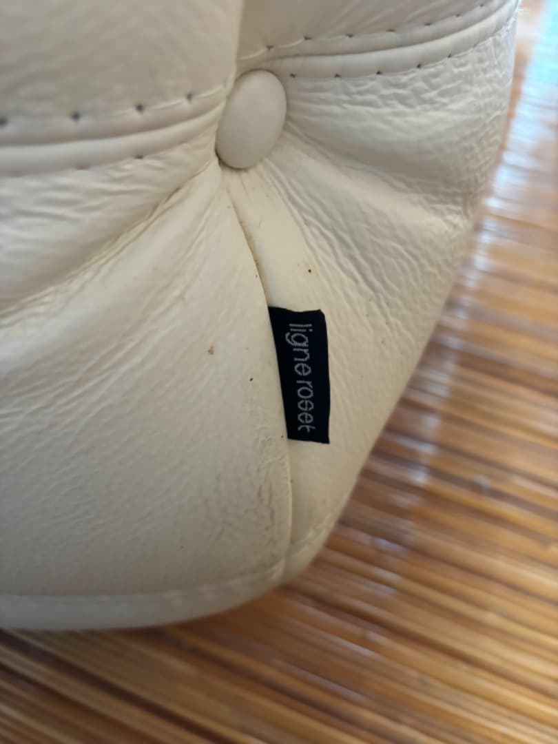 【 早い者勝ち5万円off‼︎】 リーン・ロゼ　ホワイト皮革コーナーソファ