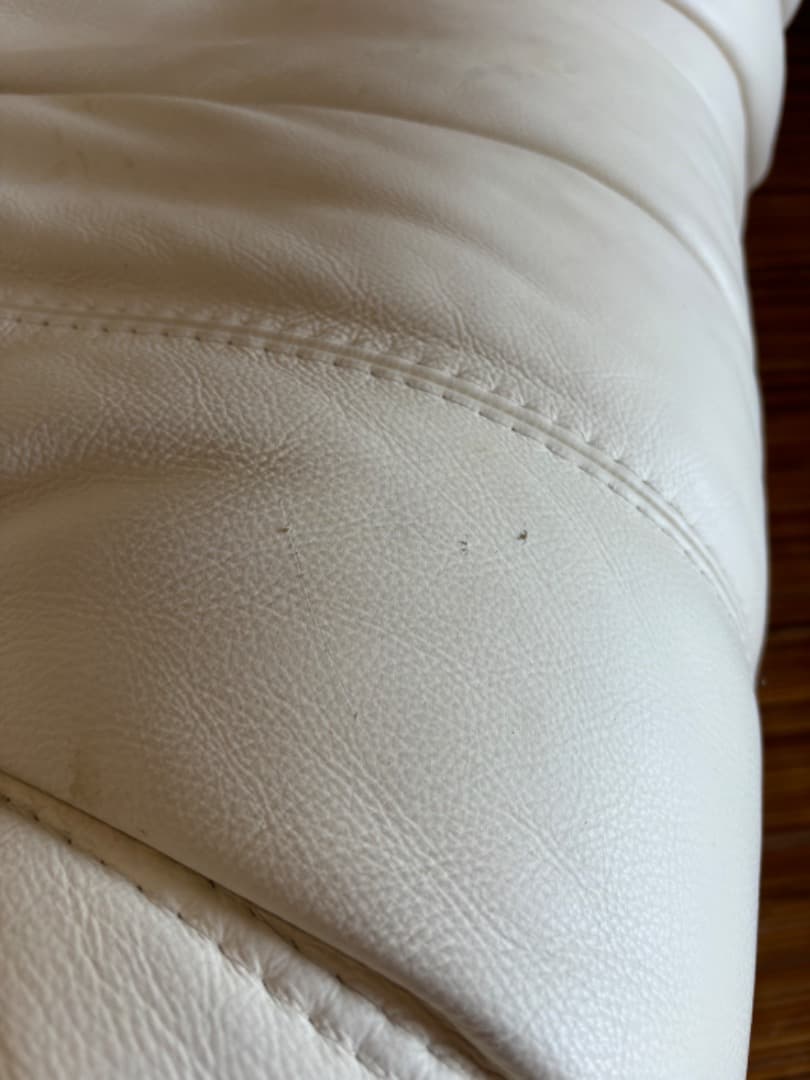 【 早い者勝ち5万円off‼︎】 リーン・ロゼ　ホワイト皮革コーナーソファ