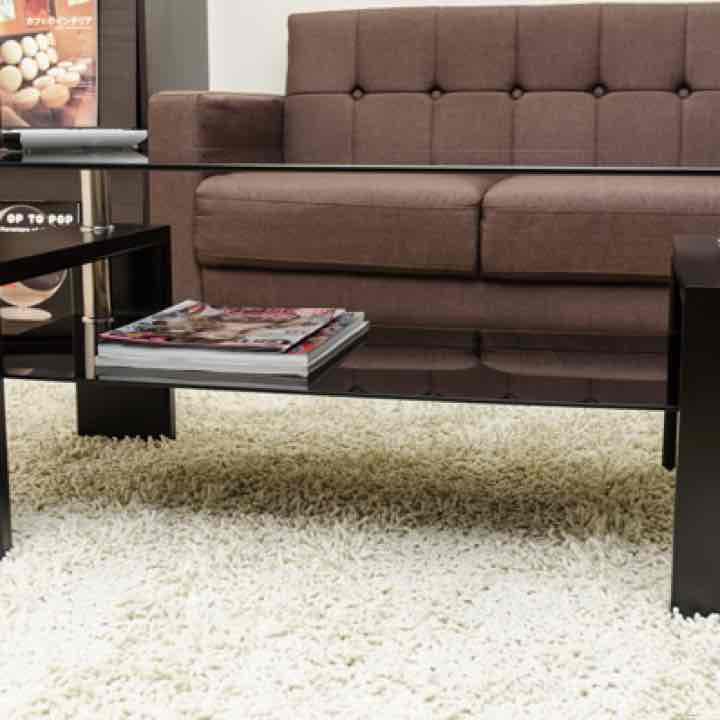 COSMO ガラスセンターテーブル 120×60 5パターン