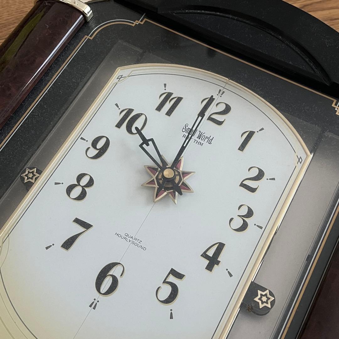 リズム時計 スモールワールド 掛け時計 カラクリ時計