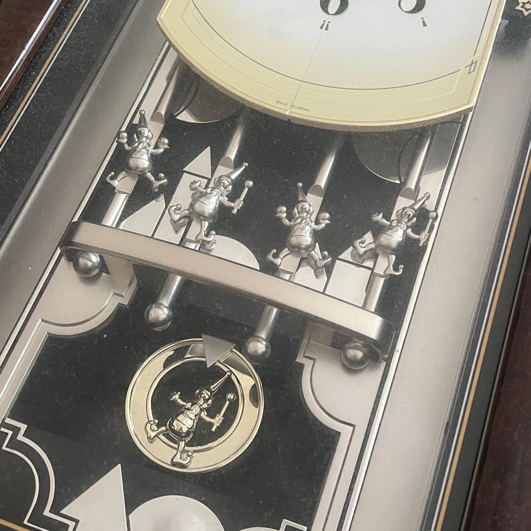 リズム時計 スモールワールド 掛け時計 カラクリ時計