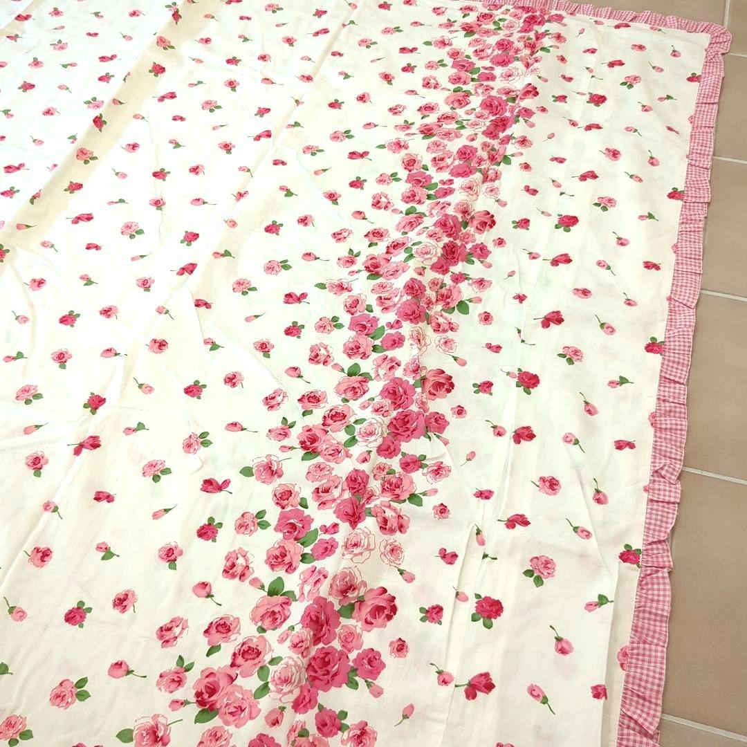 ローズ柄　布団カバー4点セット
