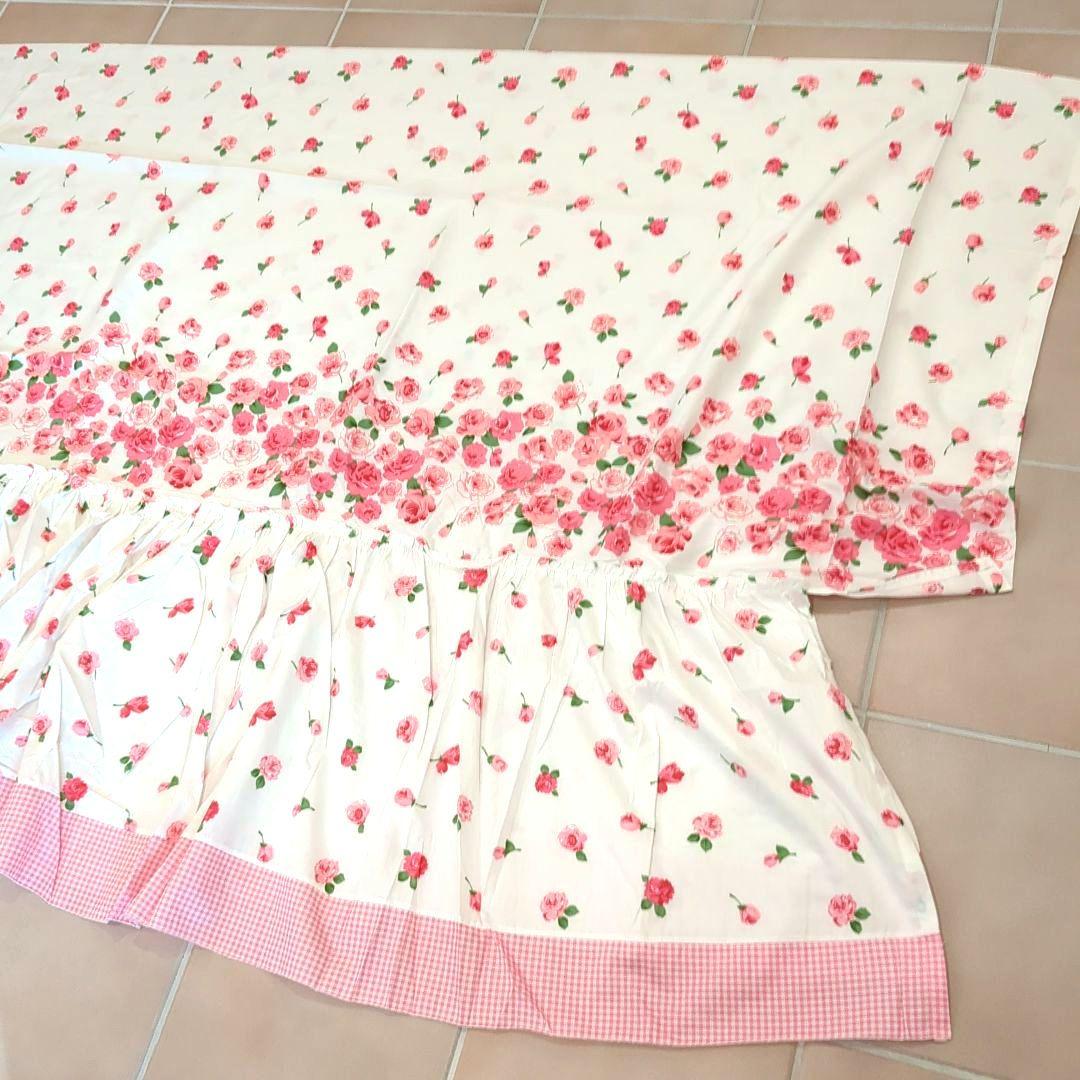 ローズ柄　布団カバー4点セット