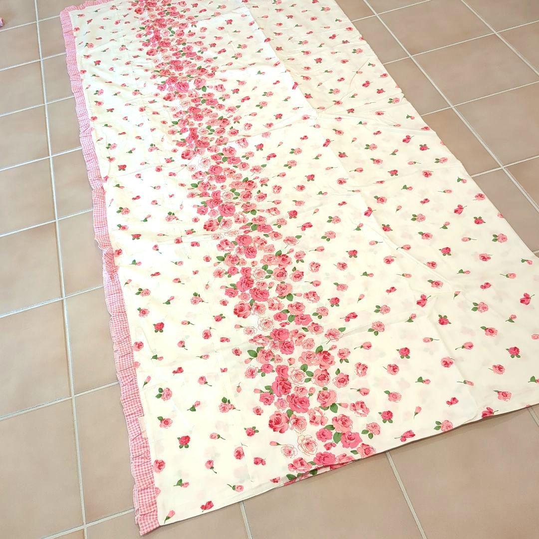 ローズ柄　布団カバー4点セット
