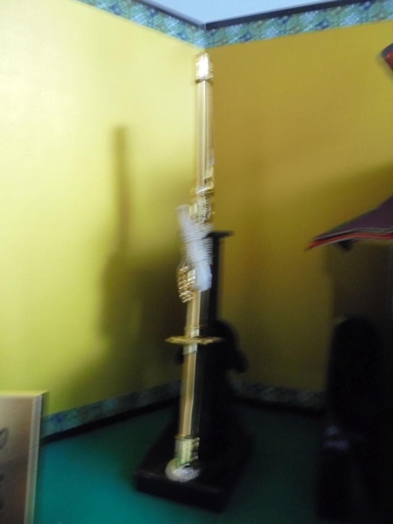 【値下げ】五月人形　御兜飾・弓太刀飾・屏風セット