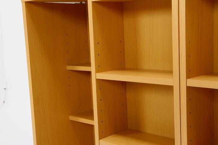 《新品・送料無料》ダブルスライドラック　ナチュラル　ＤＳ９０９０ＮＡ