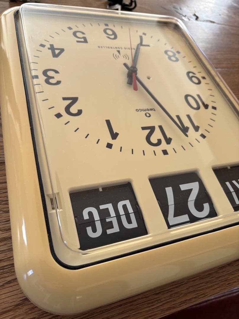 【ジャンク】TWEMCO トゥエンコ RCシリーズ　自動受信 掛時計 電波機能