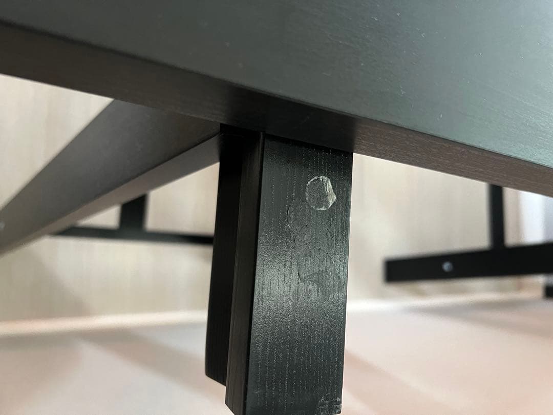 IKEA イケア ODDVALD オッドヴァルド ブラック 2脚セット テーブル